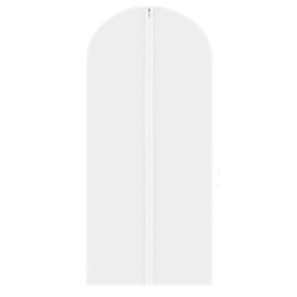 (3 Pack) Dress Bag Garment Travel Dress Storage Full Zipper Cover -Frosted Clear - Picture 3 of 8
